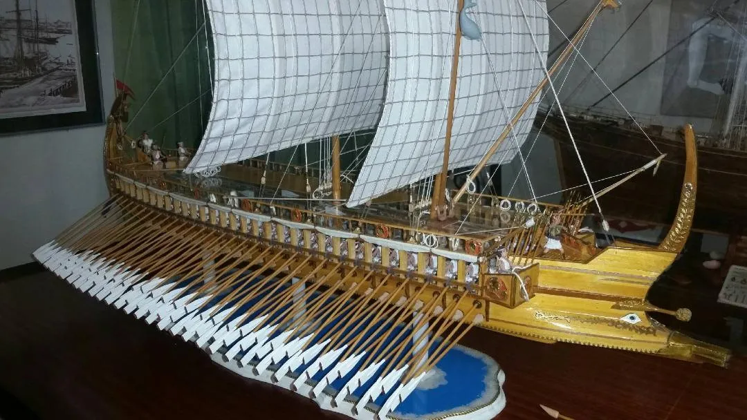 The Athenian Trireme: Full view