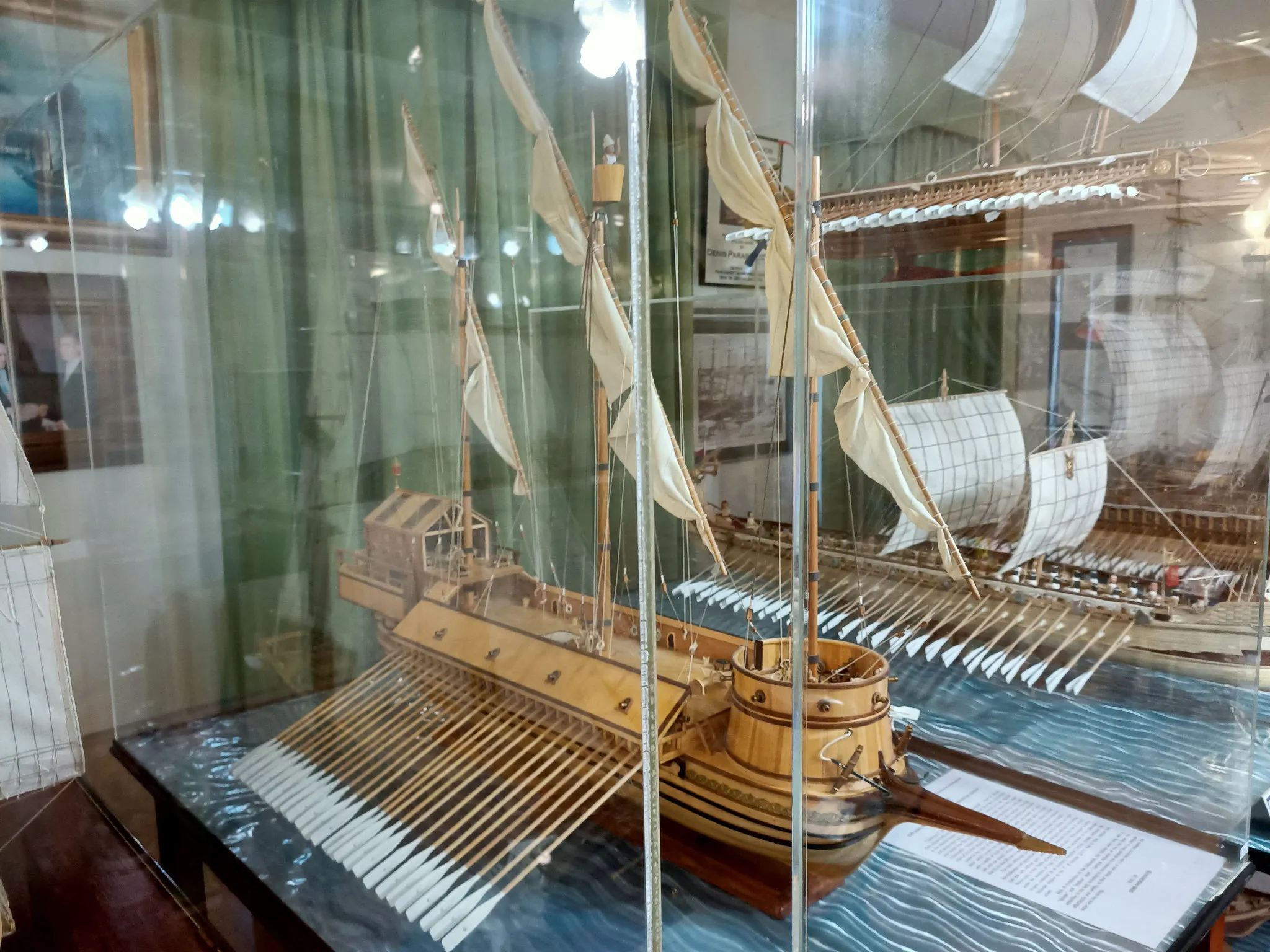 The Galleass: In its display case