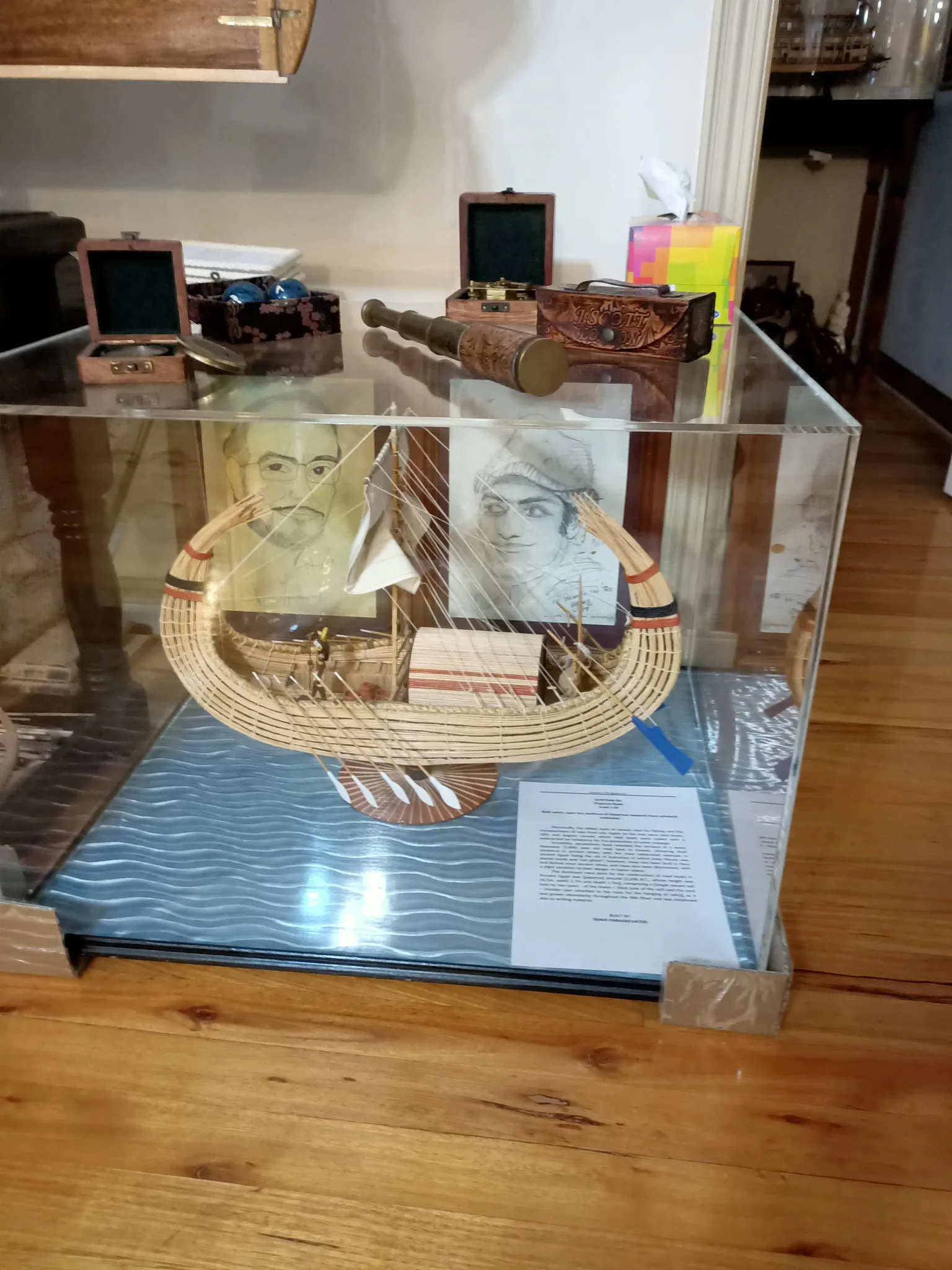 The Egyptian Ra: In its display case