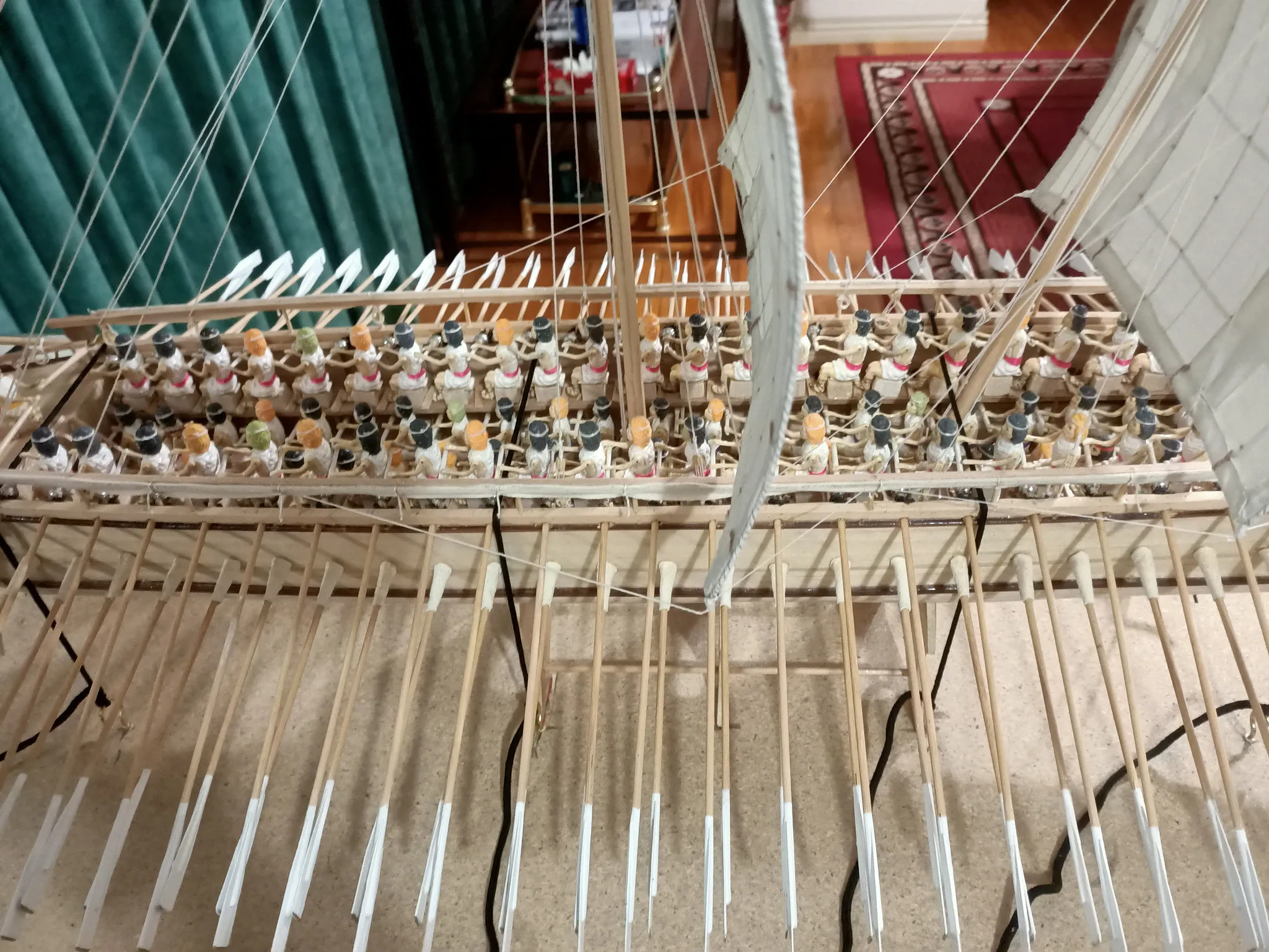 The Penteris (Work in Progress): Rowers and sails
