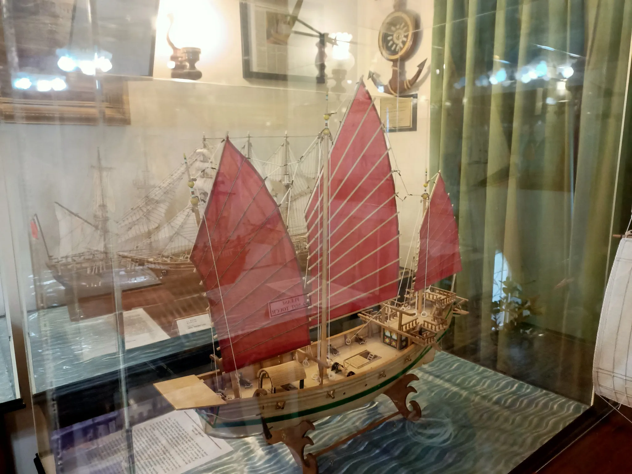 The Chinese Junk: In its display case