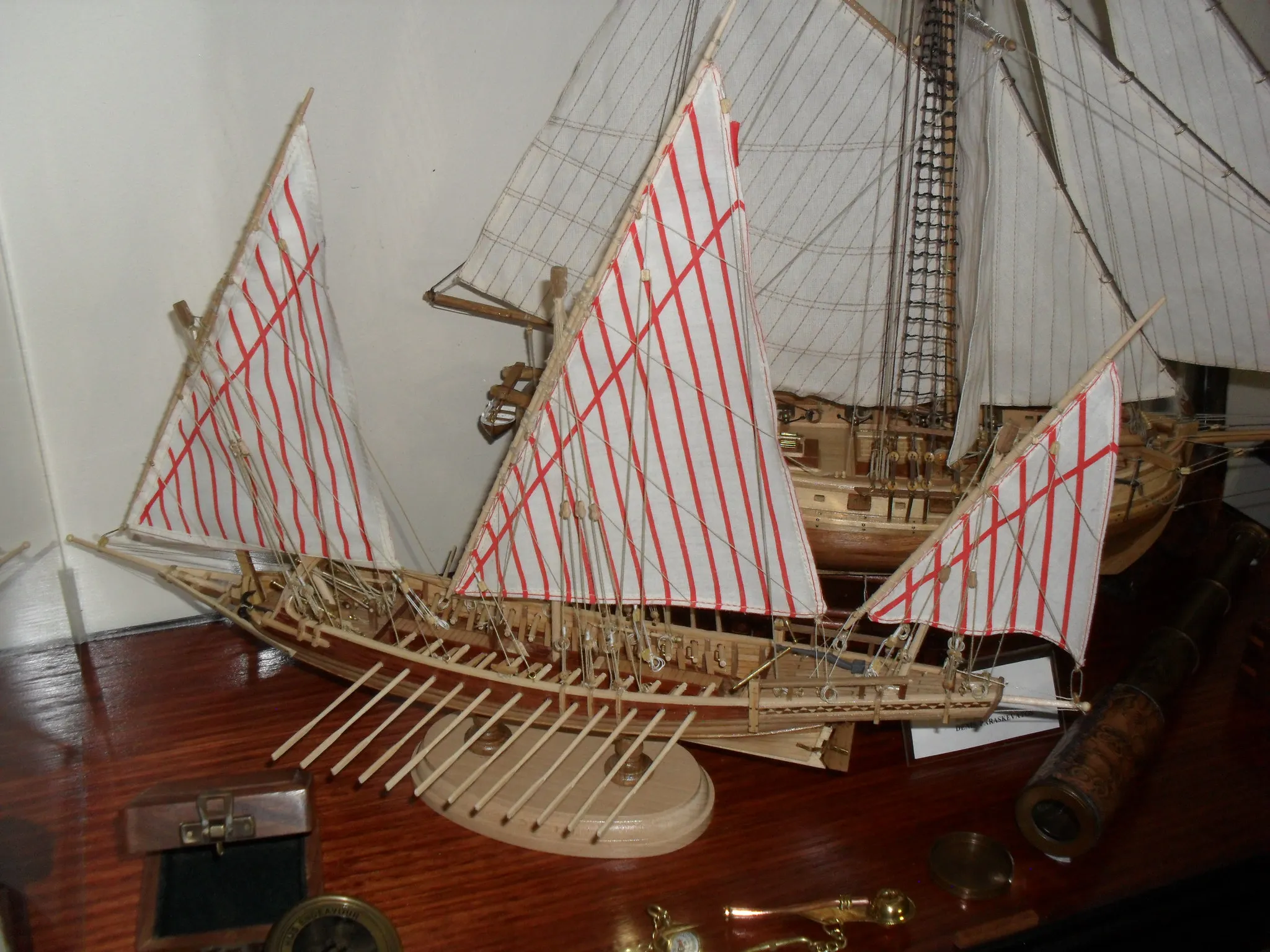 The Greek Galliot: Bow view