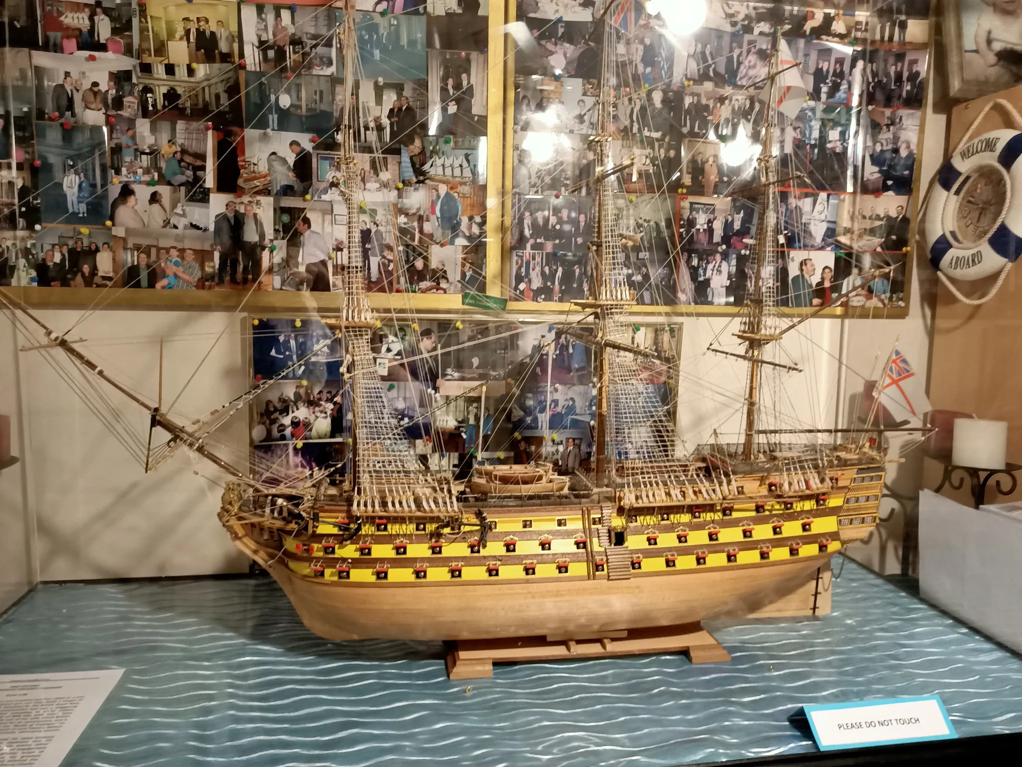 HMS Victory: In its display case