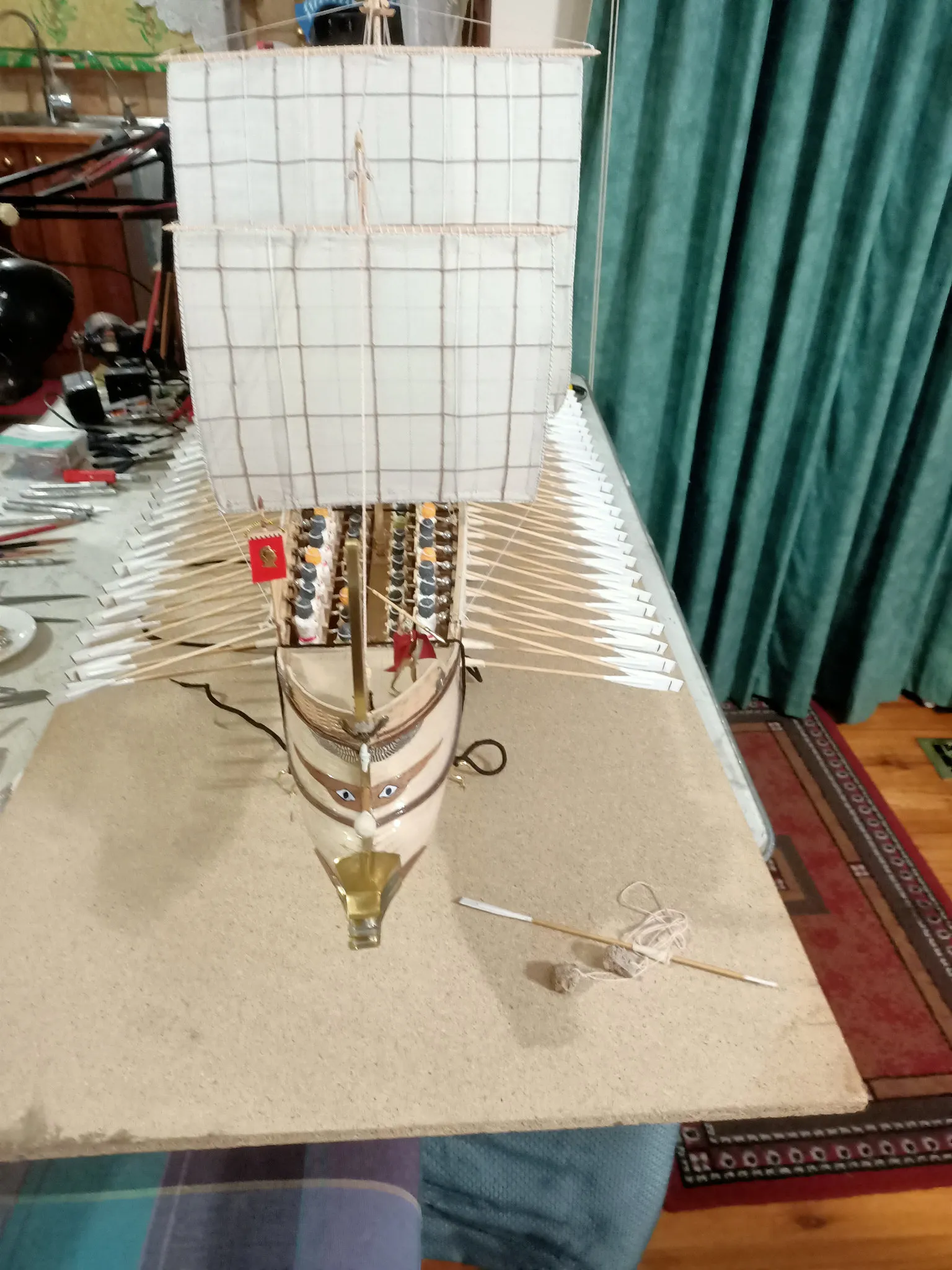 The Penteris (Work in Progress): Bow view