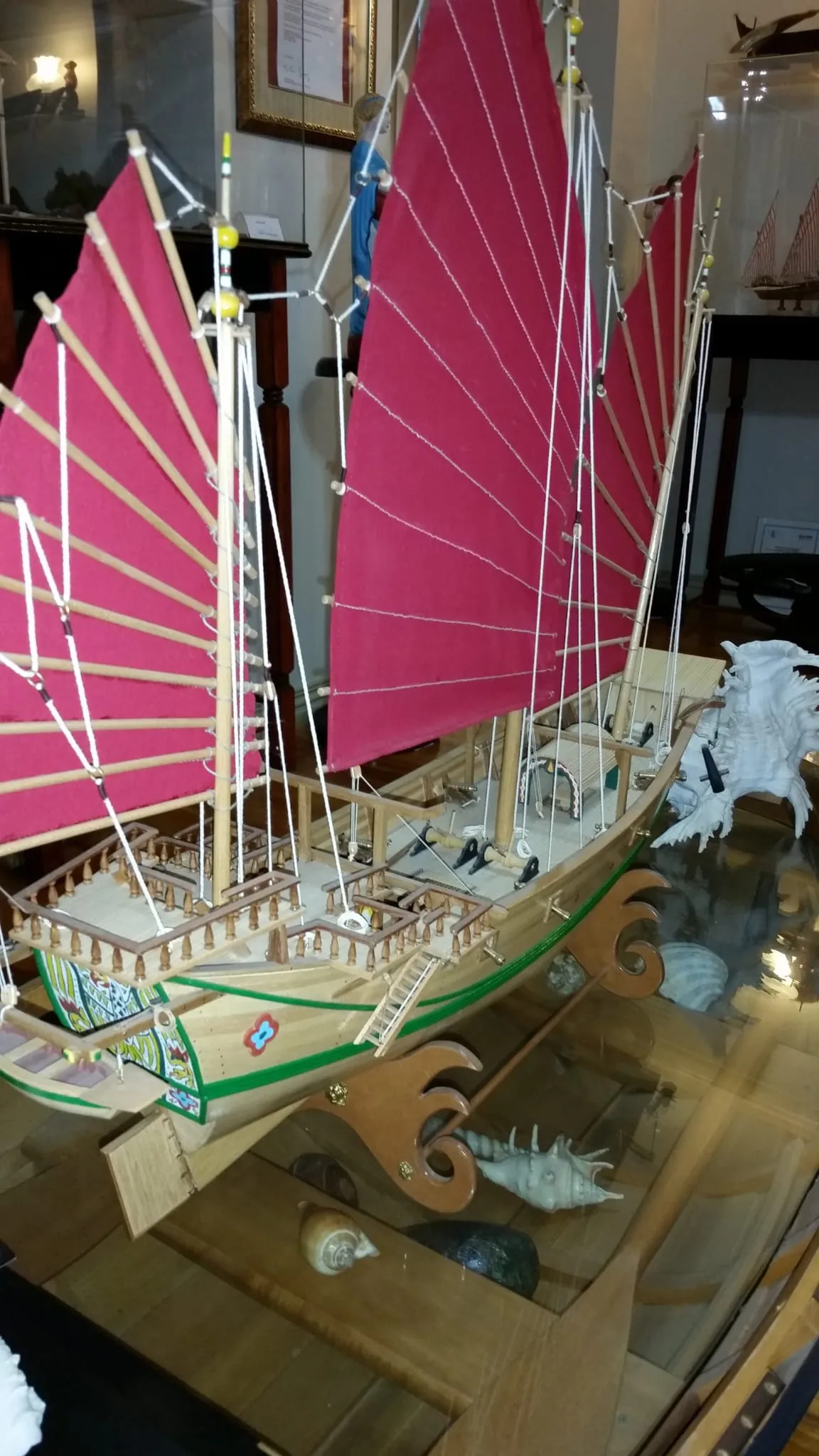 The Chinese Junk: In its display case