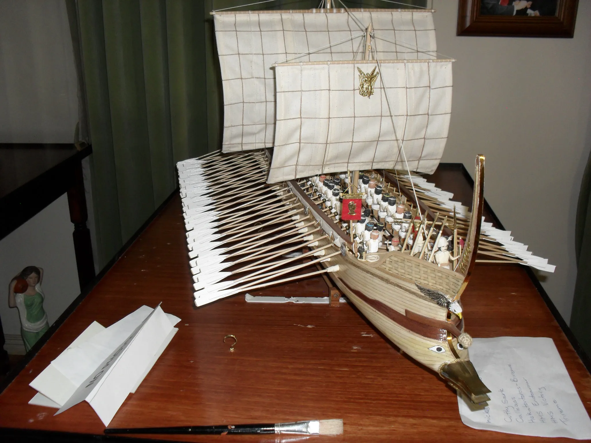 The Hekatontoros (Bireme): Bow view