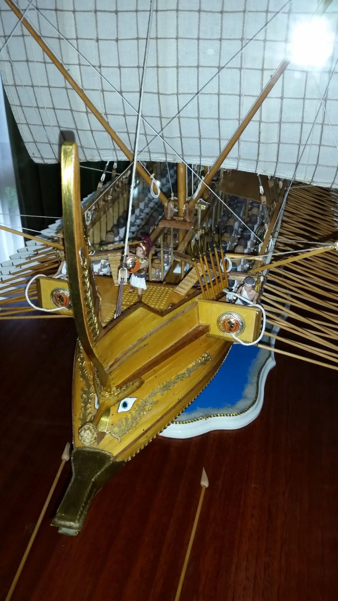 The Athenian Trireme: Bow view