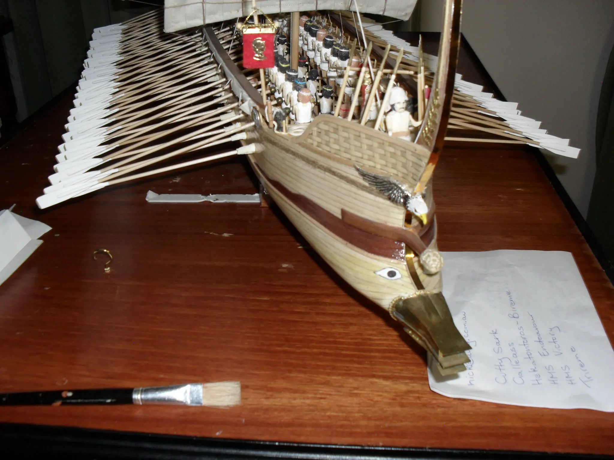 The Hekatontoros (Bireme): Ram and bow