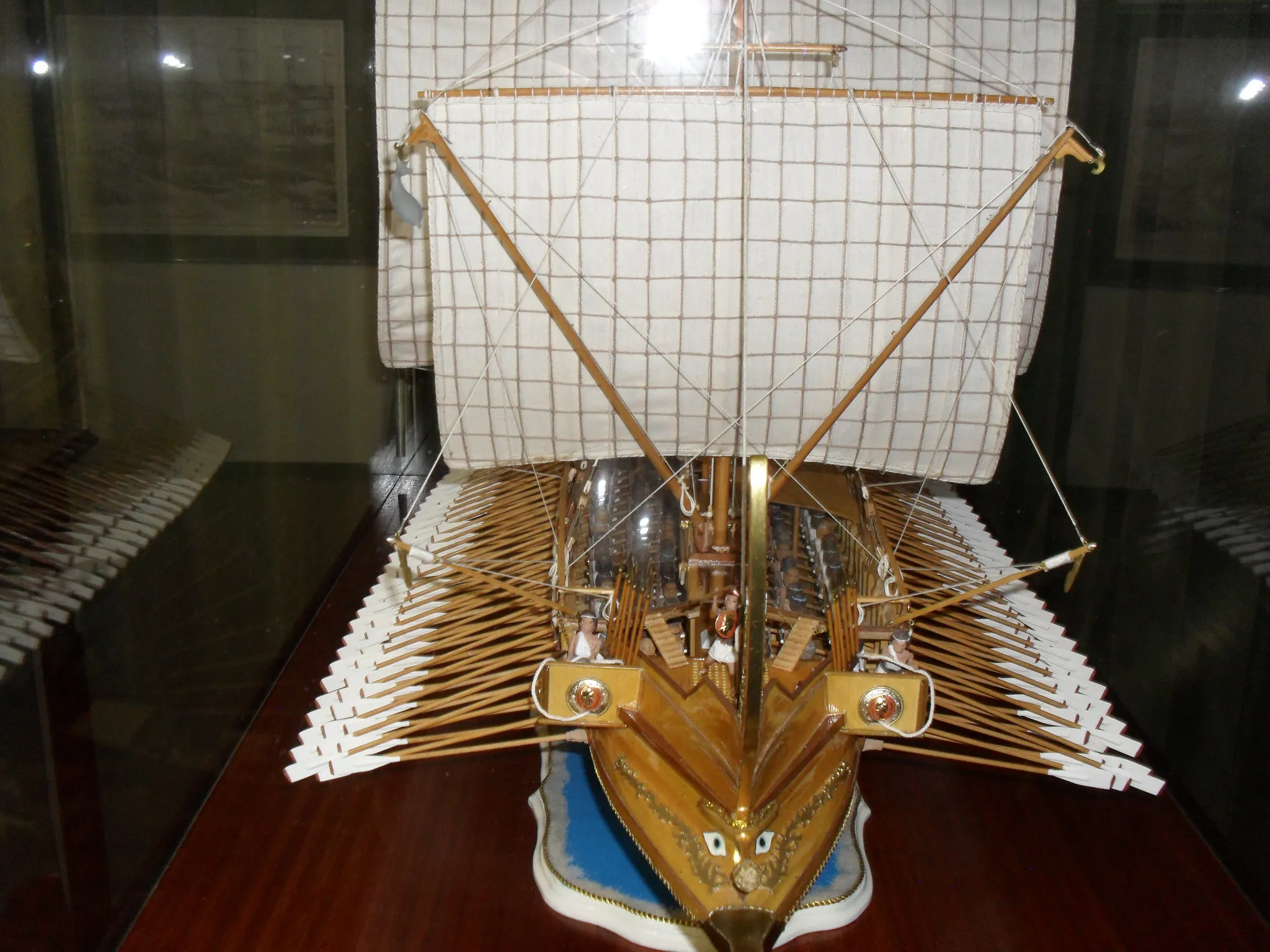 The Athenian Trireme: Bow view