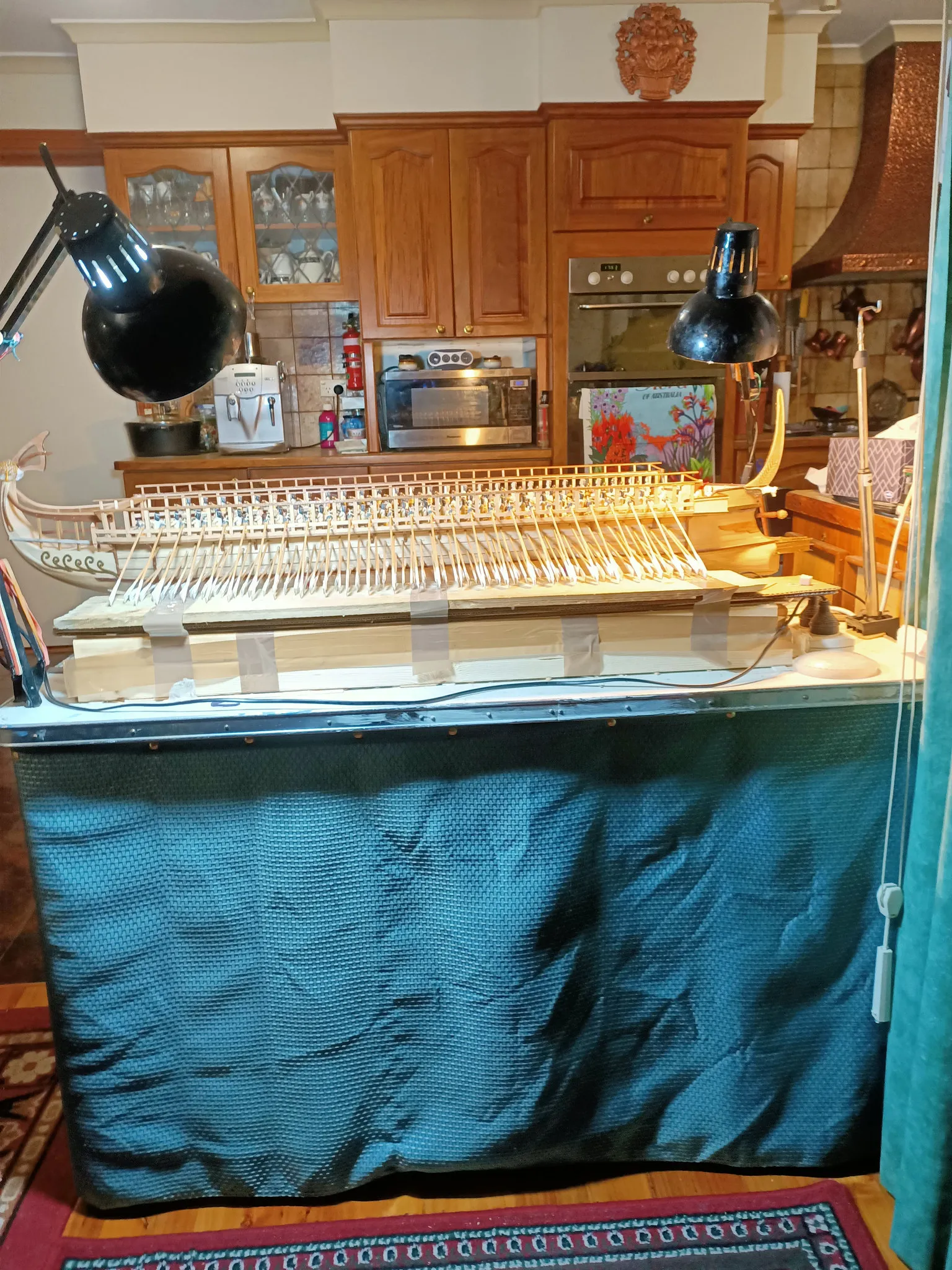 The Penteris (Work in Progress): On the kitchen bench