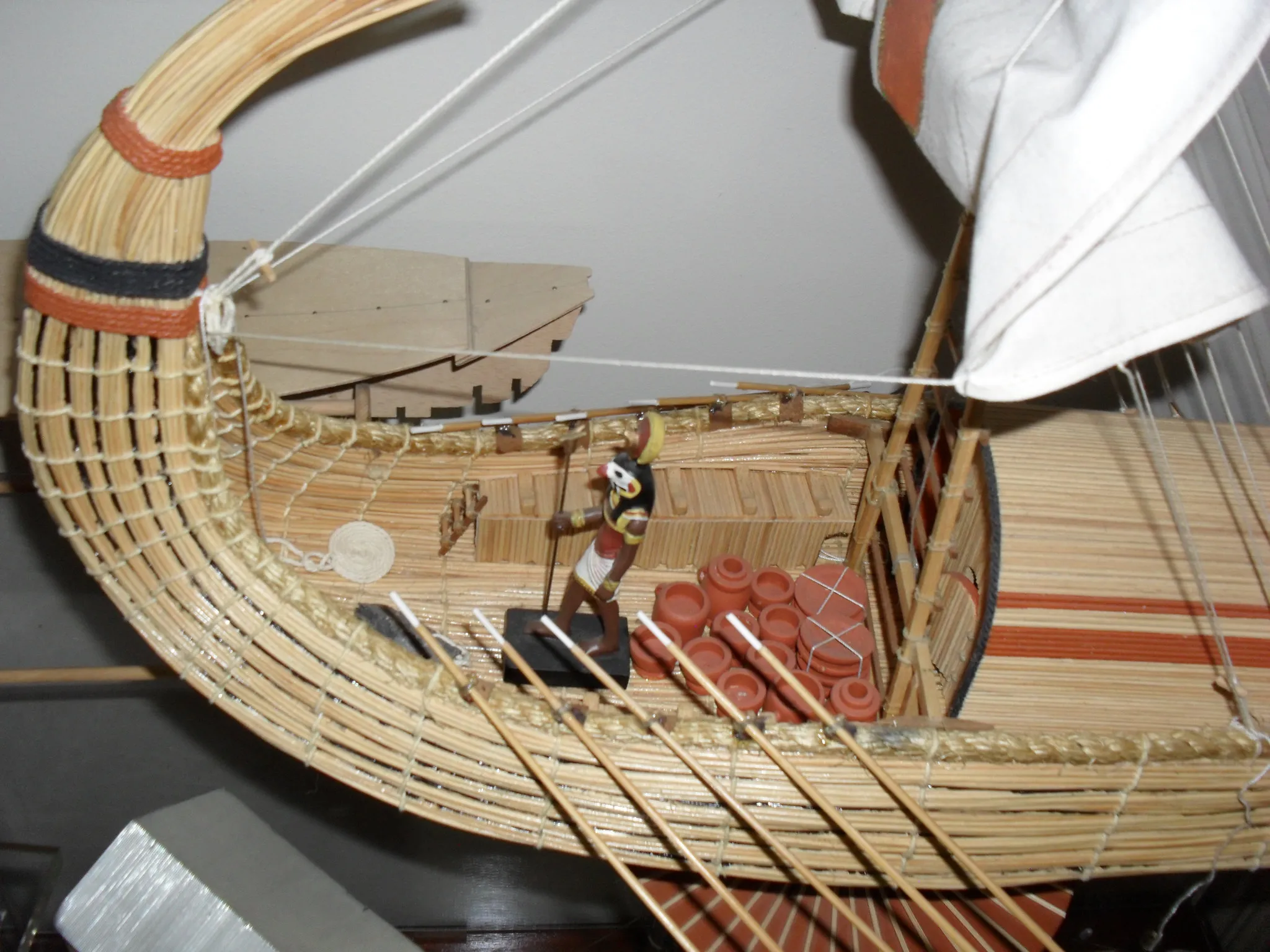 The Egyptian Ra: Reed hull detail