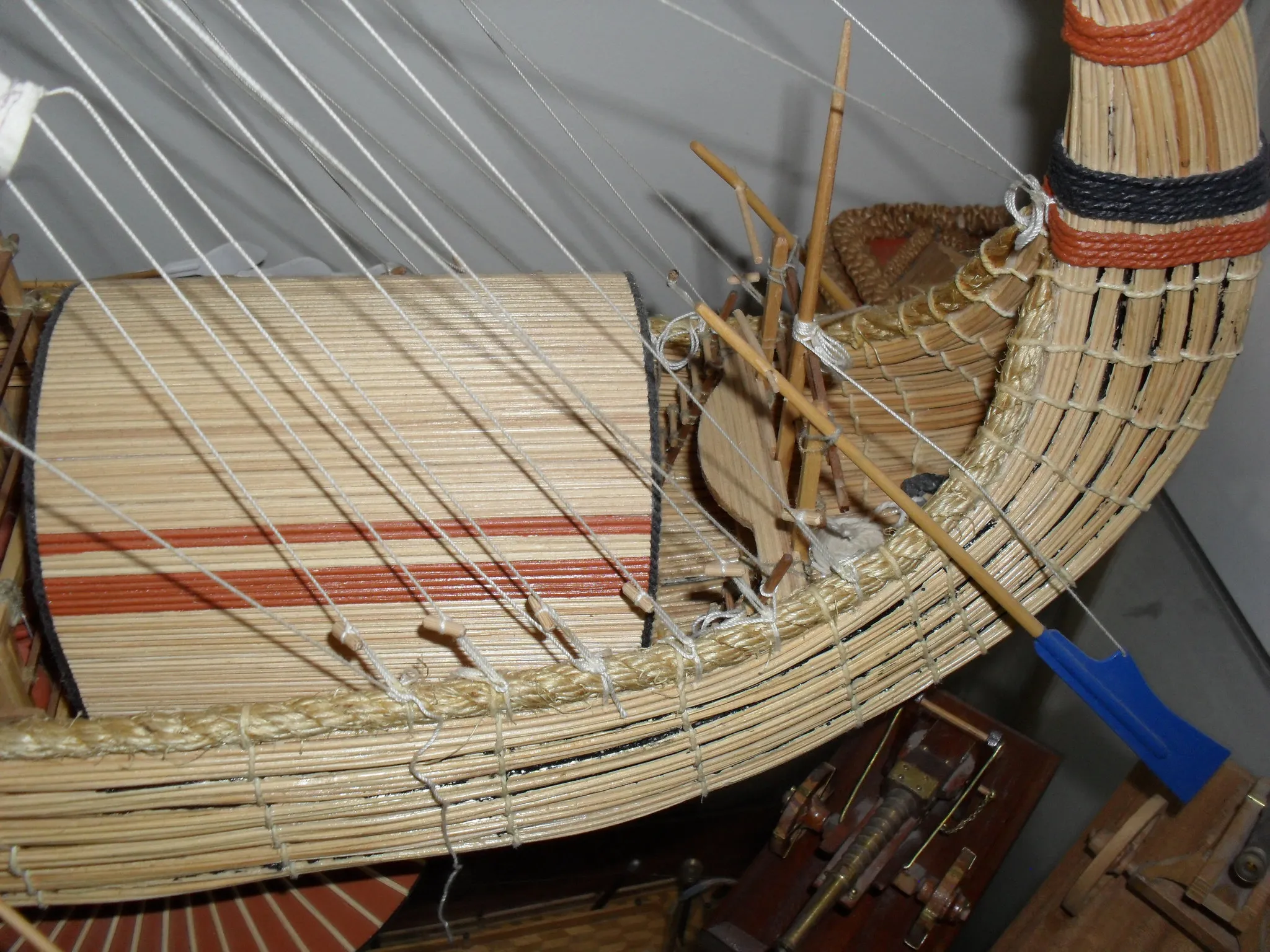 The Egyptian Ra: Reed hull detail