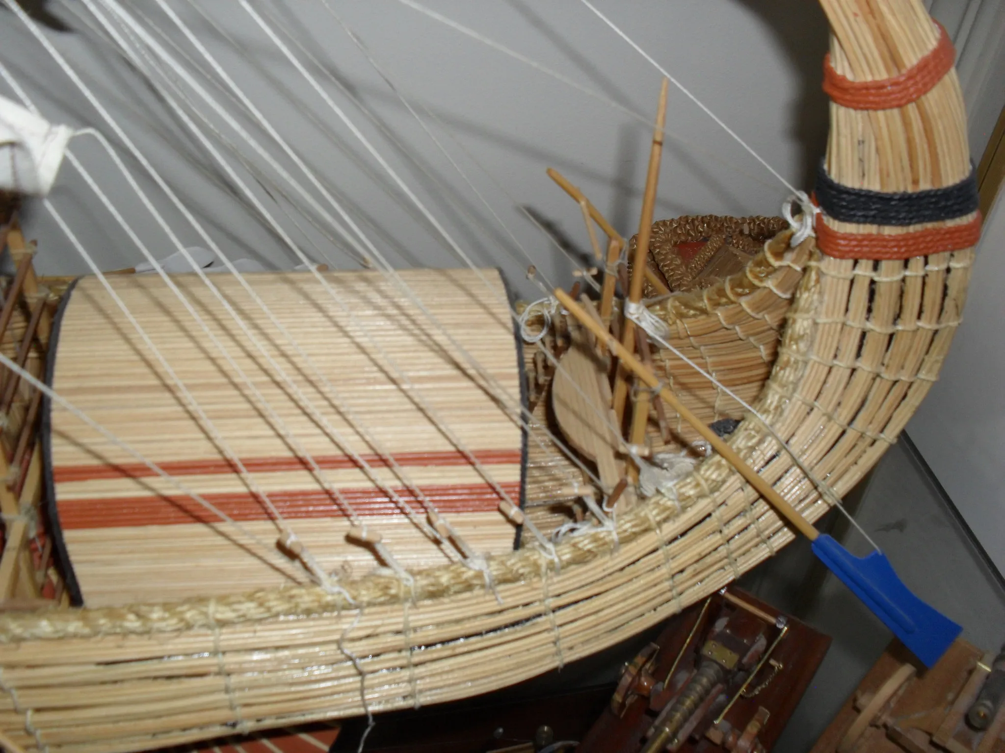The Egyptian Ra: Reed hull detail