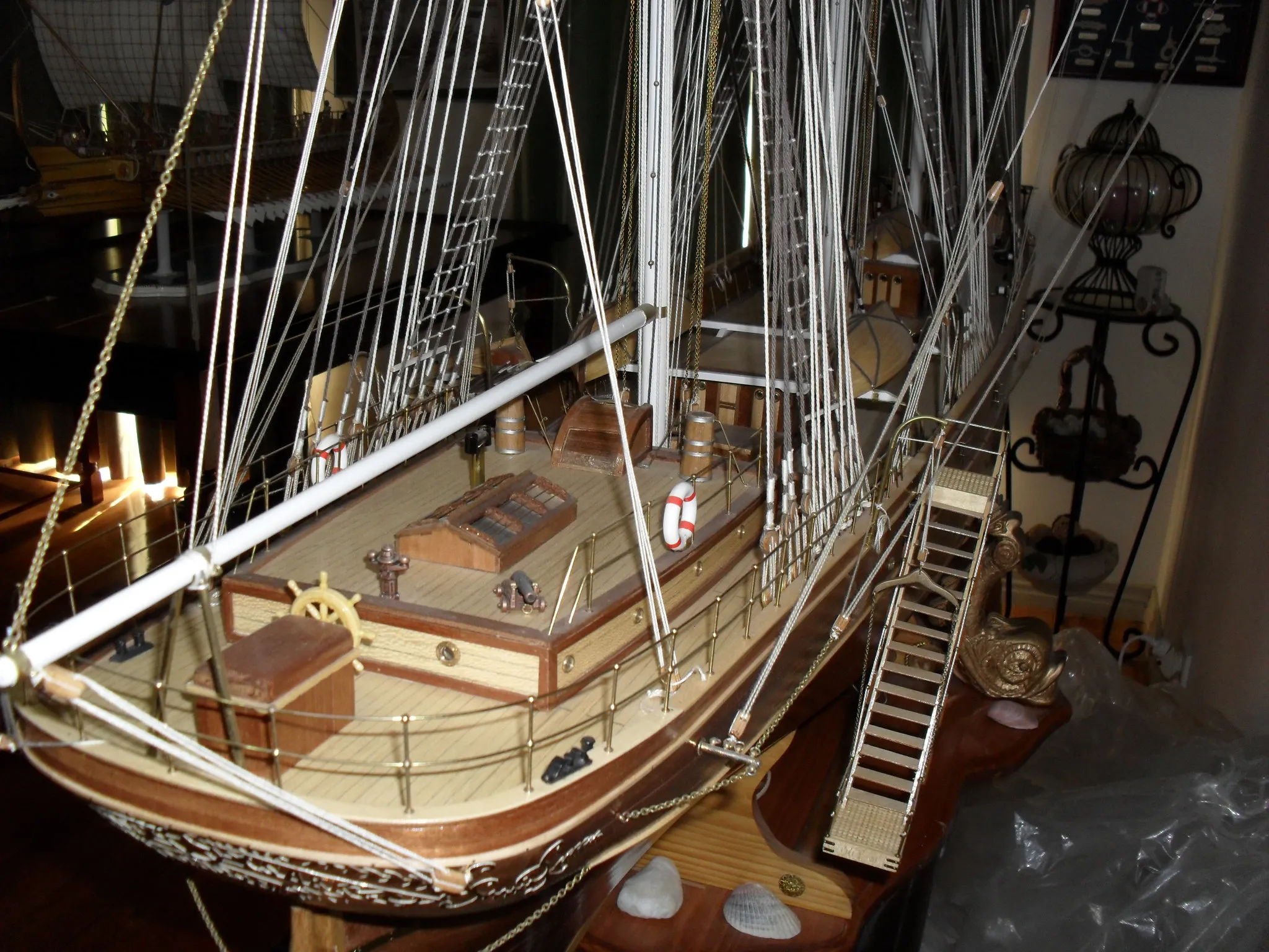 The Cutty Sark: Deck detail