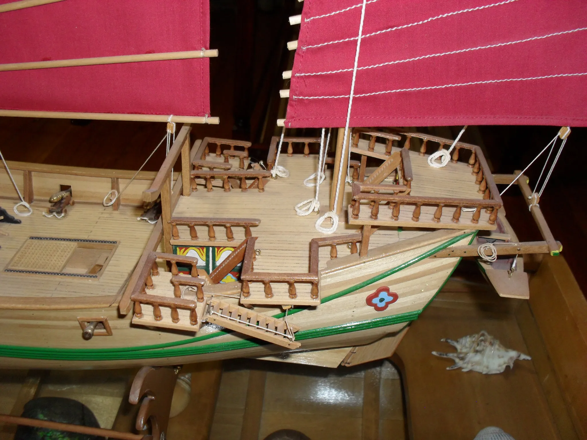 The Chinese Junk: Stern deck
