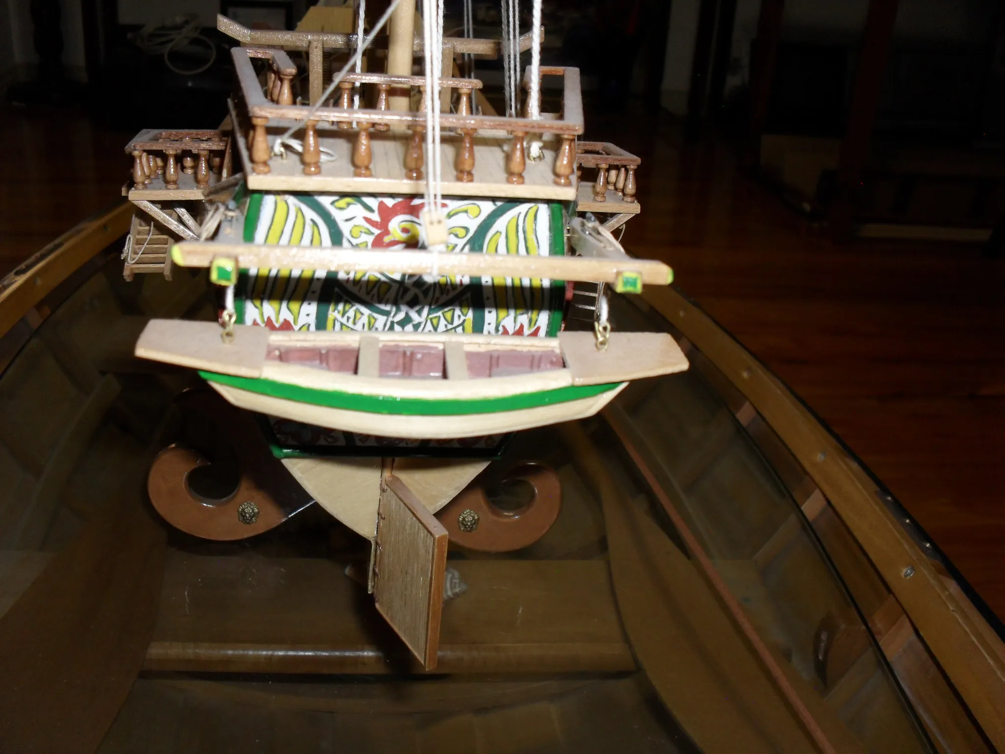 The Chinese Junk: Painted stern