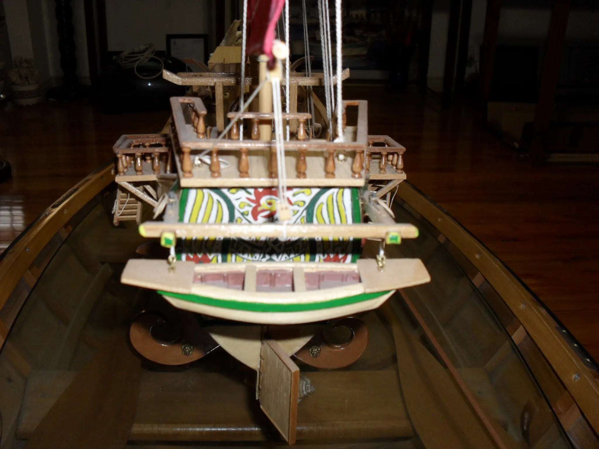The Chinese Junk: Painted stern