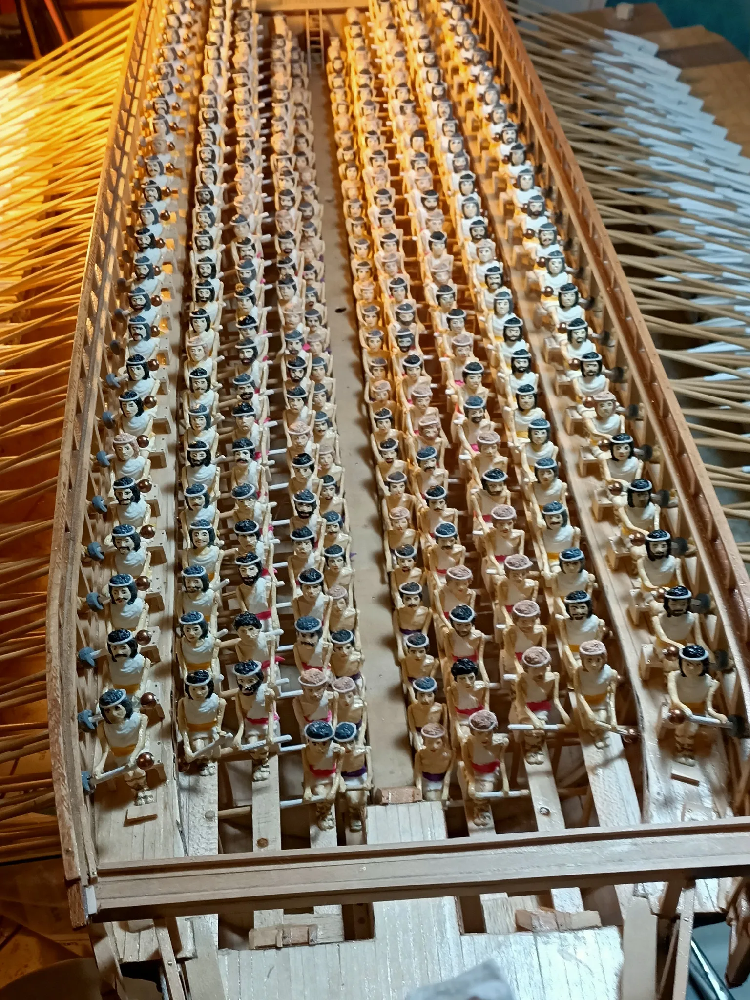 The Penteris (Work in Progress): Rowers from above