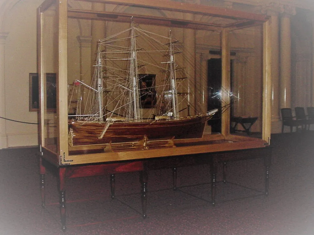 The Cutty Sark: In its exhibition case