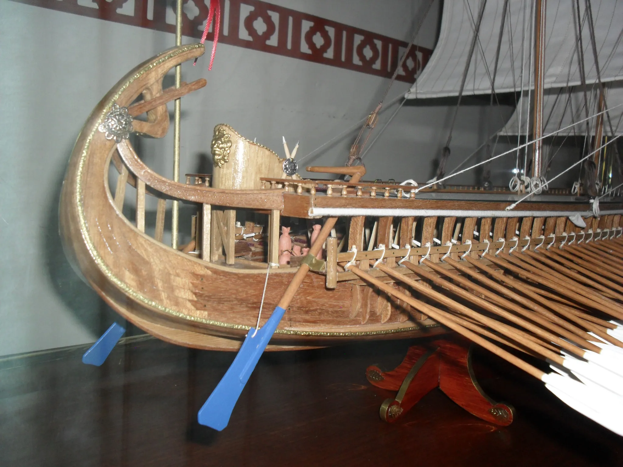 The Athenian Trireme: Second trireme stern